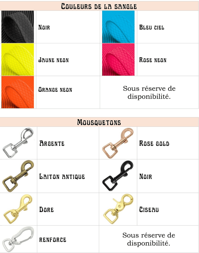 Longe mantrailing (16mm - personnalisable)